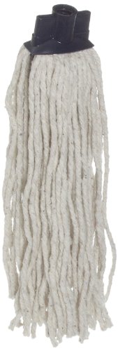 Rubbermaid Commercial FGGO4300WH00 White Cotton Mop Head Replacement for Commercial Cleaning - Ideal for Restaurants, Hospitals, and Office Floors