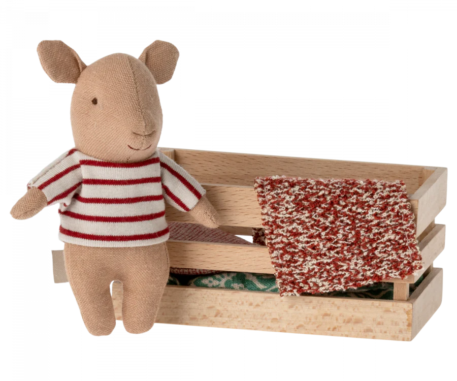 Maileg Pig in a Box - Adorable Plush Pig Toy for Baby Girls | Perfect for Nursery Decor, Baby Showers & Gift Giving