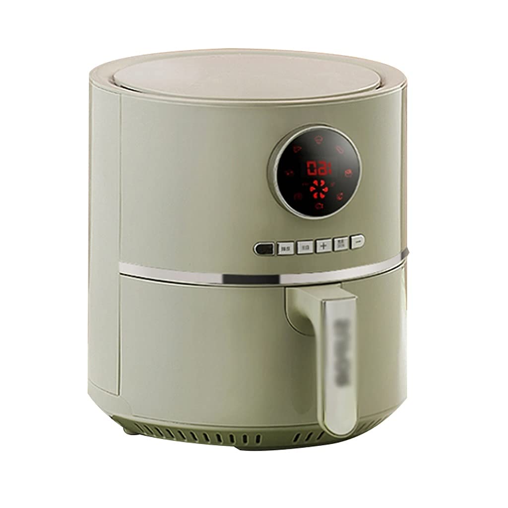 4.2L Large Capacity Air Fryer Oven - Oil-Free Electric Fryer for Healthy Cooking, Baking Chicken, Pizza, French Fries & Bread | Green Color (27.8 x 31.2cm) | Perfect for Home Kitchen, Quick Meals & Party Snacks