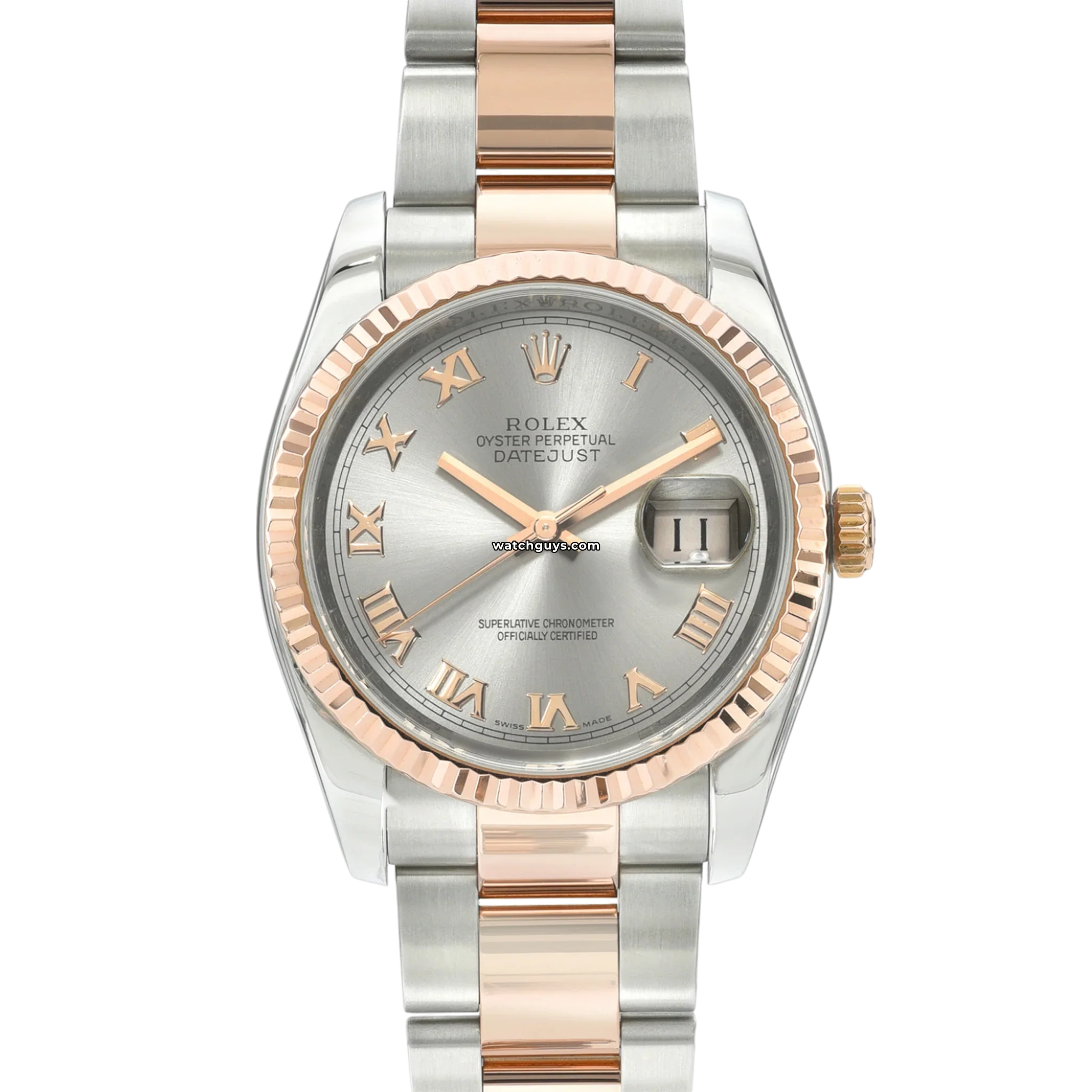 Rolex Datejust 116231 Men's Watch - Slate Dial with Roman Numerals - Luxury Automatic Timepiece for Business, Formal Events & Everyday Wear
