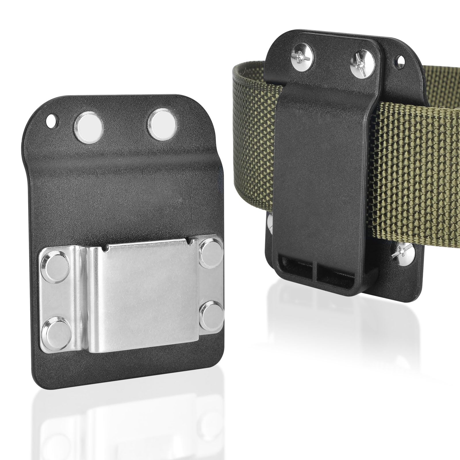 iGuerburn Drill Belt Holder - Heavy Duty Tactical Drill Clip for Tool Belt, Fits Dewalt Milwaukee Ryobi Cordless Drills | Quick Access Drill Hook for 2