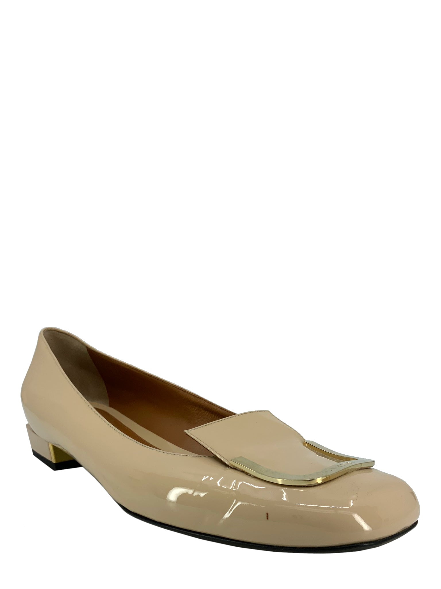 FENDI Women's Patent Leather Square Toe Buckle Pumps - Size 9 US | Luxury High Heel Dress Shoes for Party, Wedding & Formal Events