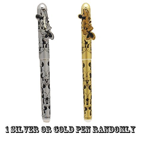 Minnie Mouse Pen - Elegant Silver or Gold Design (1 Piece) - Perfect for Disney Fans, Gift Giving, and Office Use