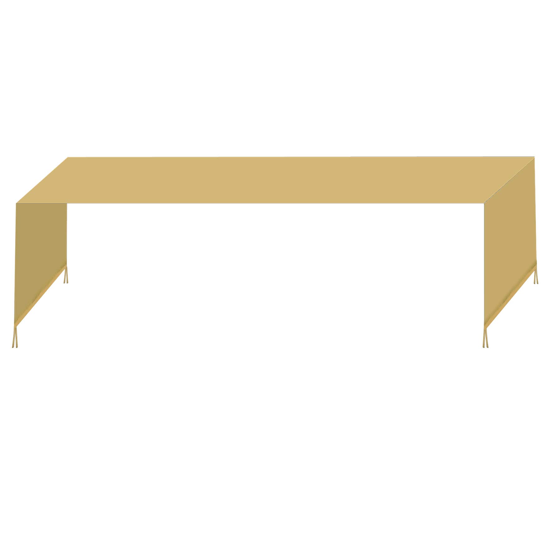 18' x 8.2' Universal Pergola Canopy Cover - Heavy Duty Replacement Top for Outdoor Shade (Tan) | Perfect for Patio, Backyard, and Garden Structures