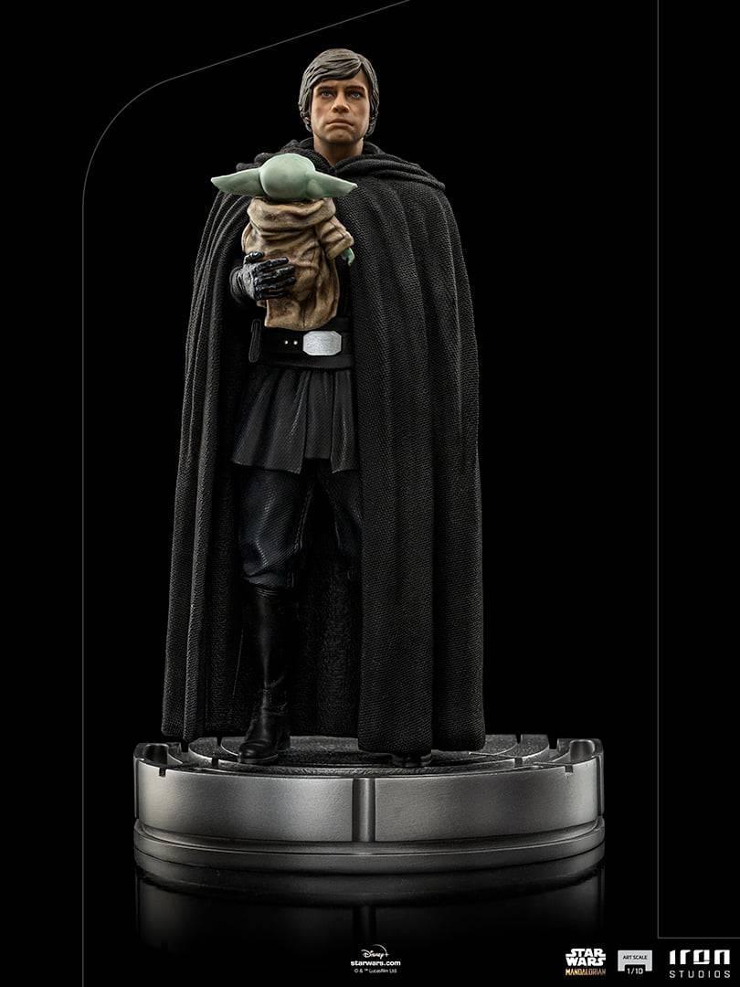 Iron Studios The Mandalorian Luke Skywalker & Grogu BDS Art Scale 1/10 Statue - Premium Collectible Figure for Star Wars Fans, Home Display & Gift Idea