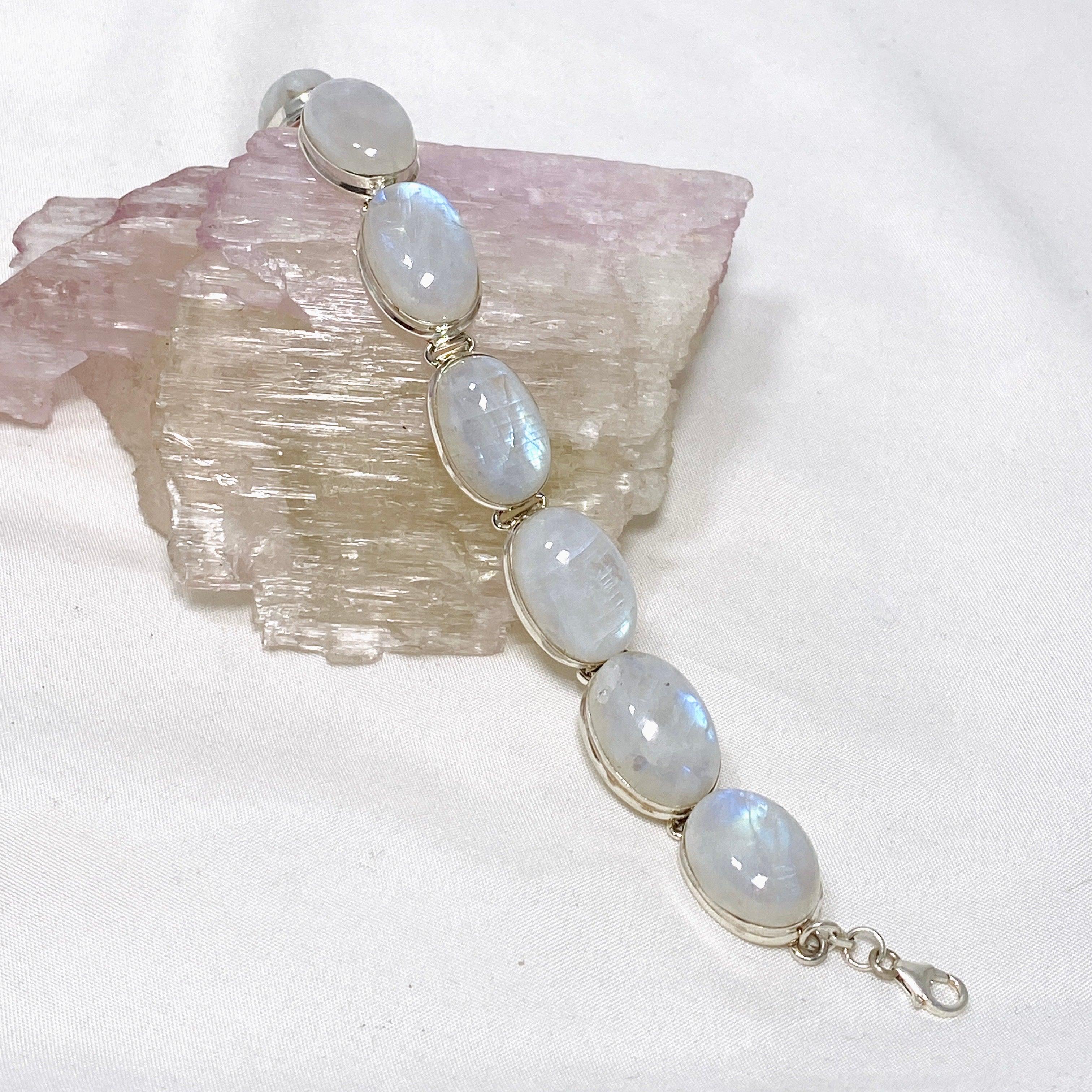 Moonstone Multi-Stone Healing Bracelet for Women - THB 06 | Spiritual Energy, Chakra Balancing & Stress Relief | Perfect for Meditation, Yoga & Everyday Wear