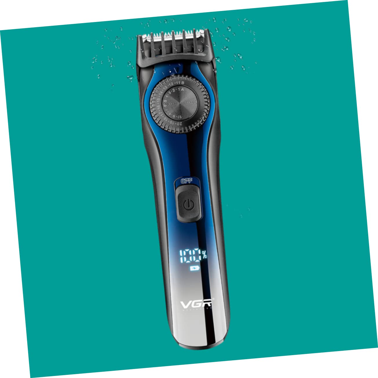Professional Electric Beard Trimmer for Men - 20 Length Settings, Rechargeable, Precision Hair Clipper for Home & Travel - Perfect for Grooming, Styling & Maintaining Facial Hair