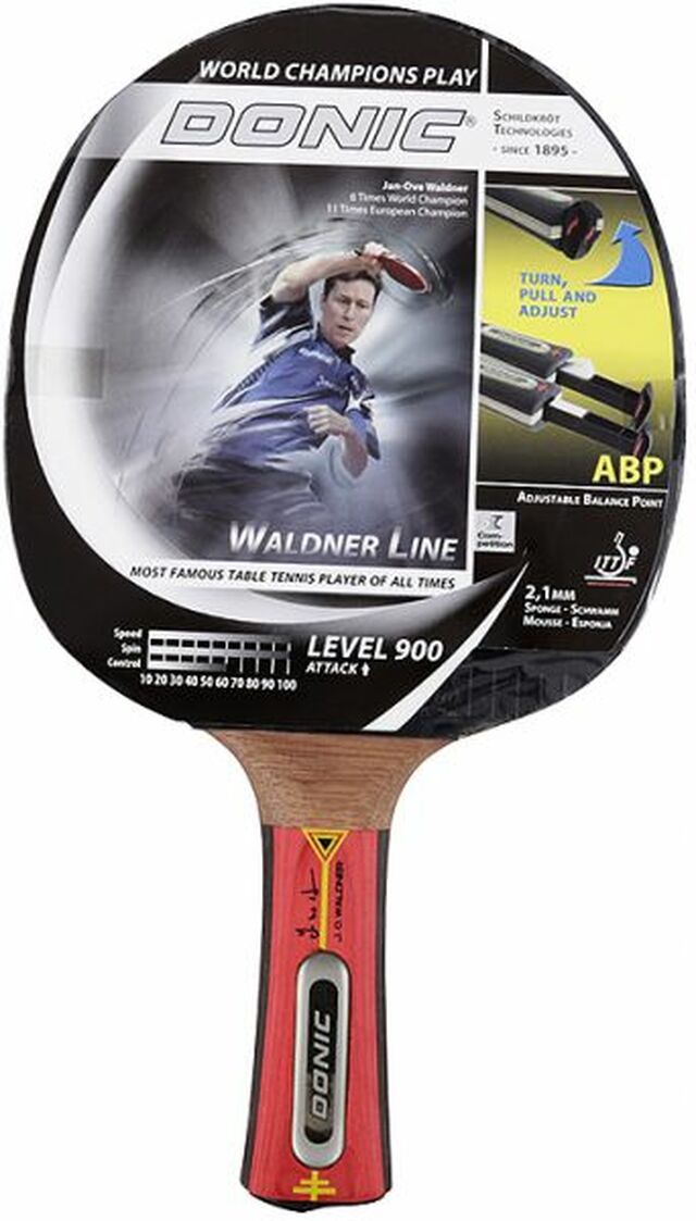 Donic Walder 900 FL Handle Table Tennis Racket - Professional Ping Pong Paddle for Spin & Speed - Perfect for Tournaments & Home Practice