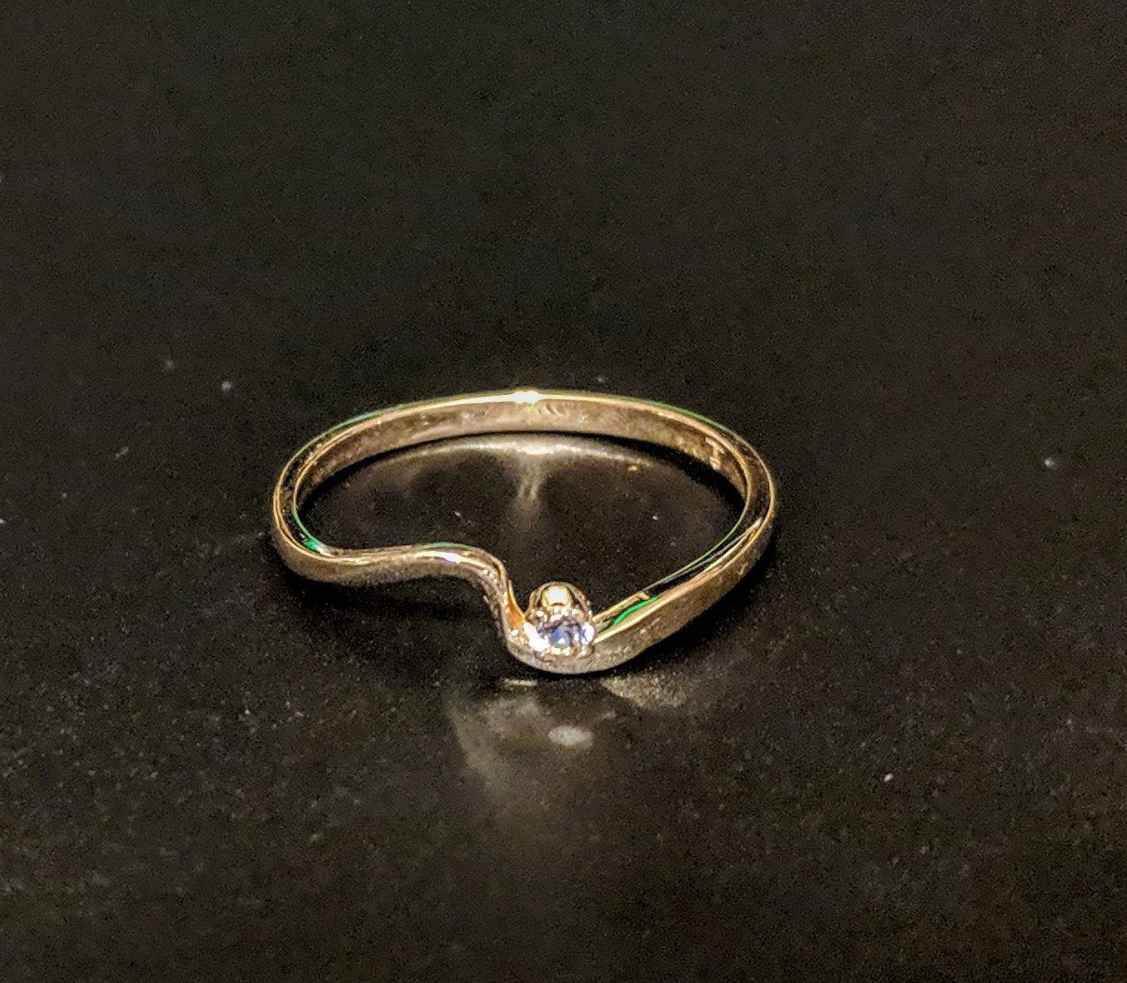 Natural Sapphire Promise Ring in Solid Yellow or White Gold | Genuine Sapphire Accented Engagement Ring | 143 704 Fine Jewelry for Petite Hands | Perfect for Proposals, Anniversaries & Special Occasions