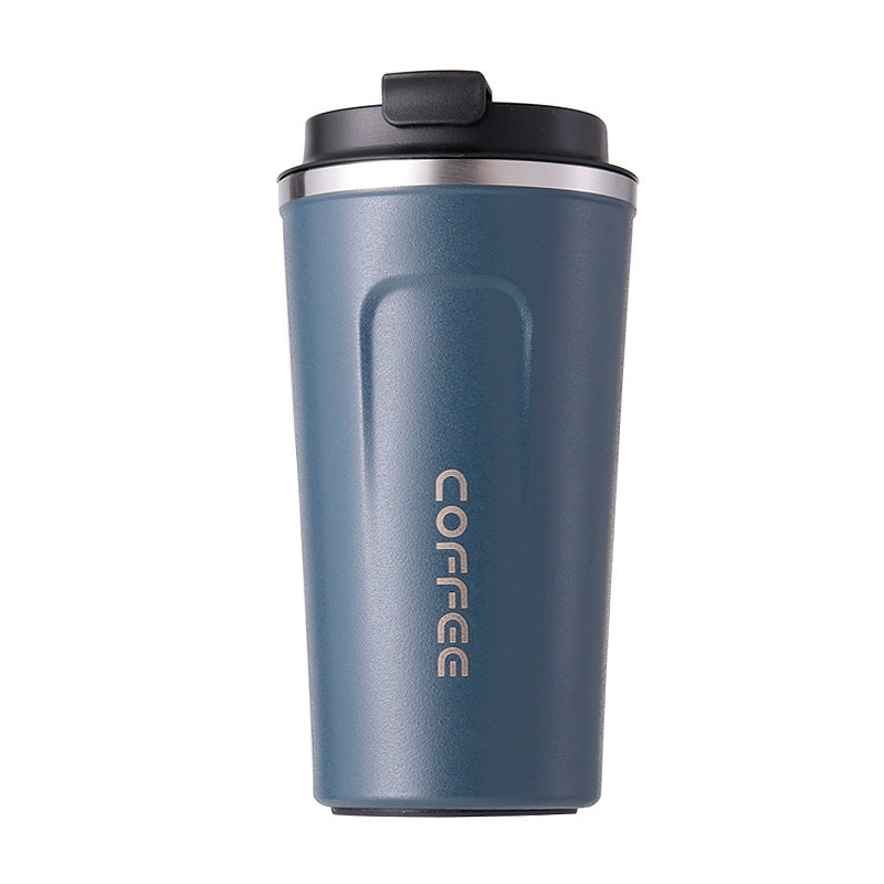 Premium Double Walled Insulated Stainless Steel Travel Mug - 17oz (510ml) Vacuum Tumbler Cup for Coffee & Tea - Keeps Drinks Hot/Cold for Hours - Leak Proof & Easy to Clean - Perfect for Commuting, Office, Hiking & Outdoor Activities