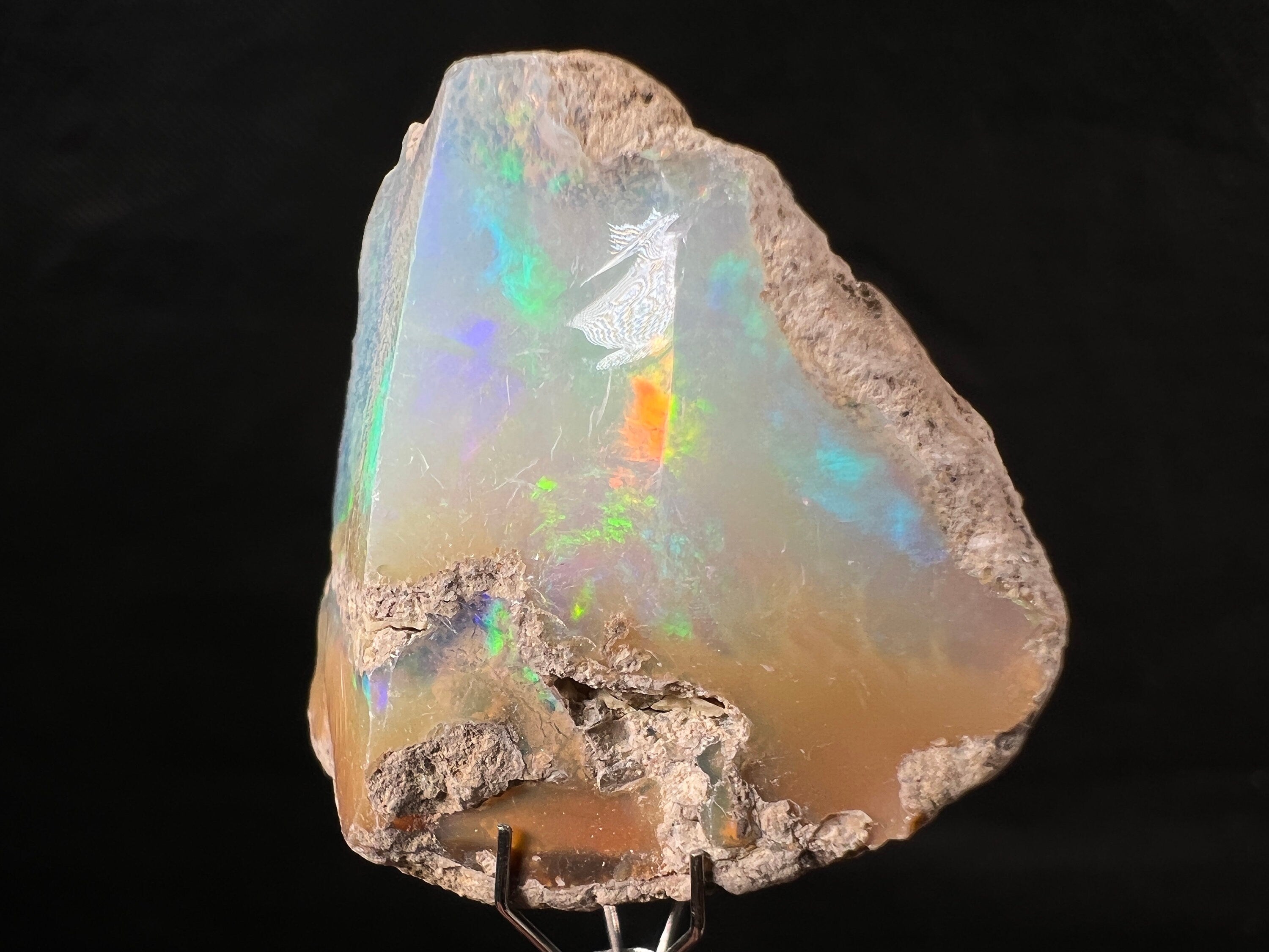 Premium 4A XL Welo Opal Raw Crystal - Natural Cutting Grade Opal, October Birthstone (50021) for Jewelry Making, Healing & Spiritual Gifts
