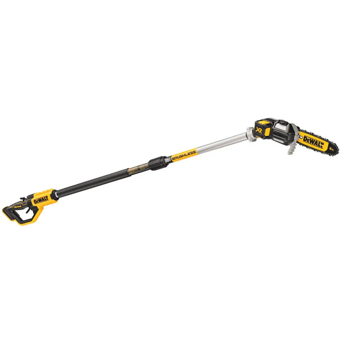 DEWALT DCPS620B 20V MAX XR Brushless Cordless Pole Saw (Tool Only) - Perfect for Tree Trimming, Landscaping, and Outdoor Yard Maintenance