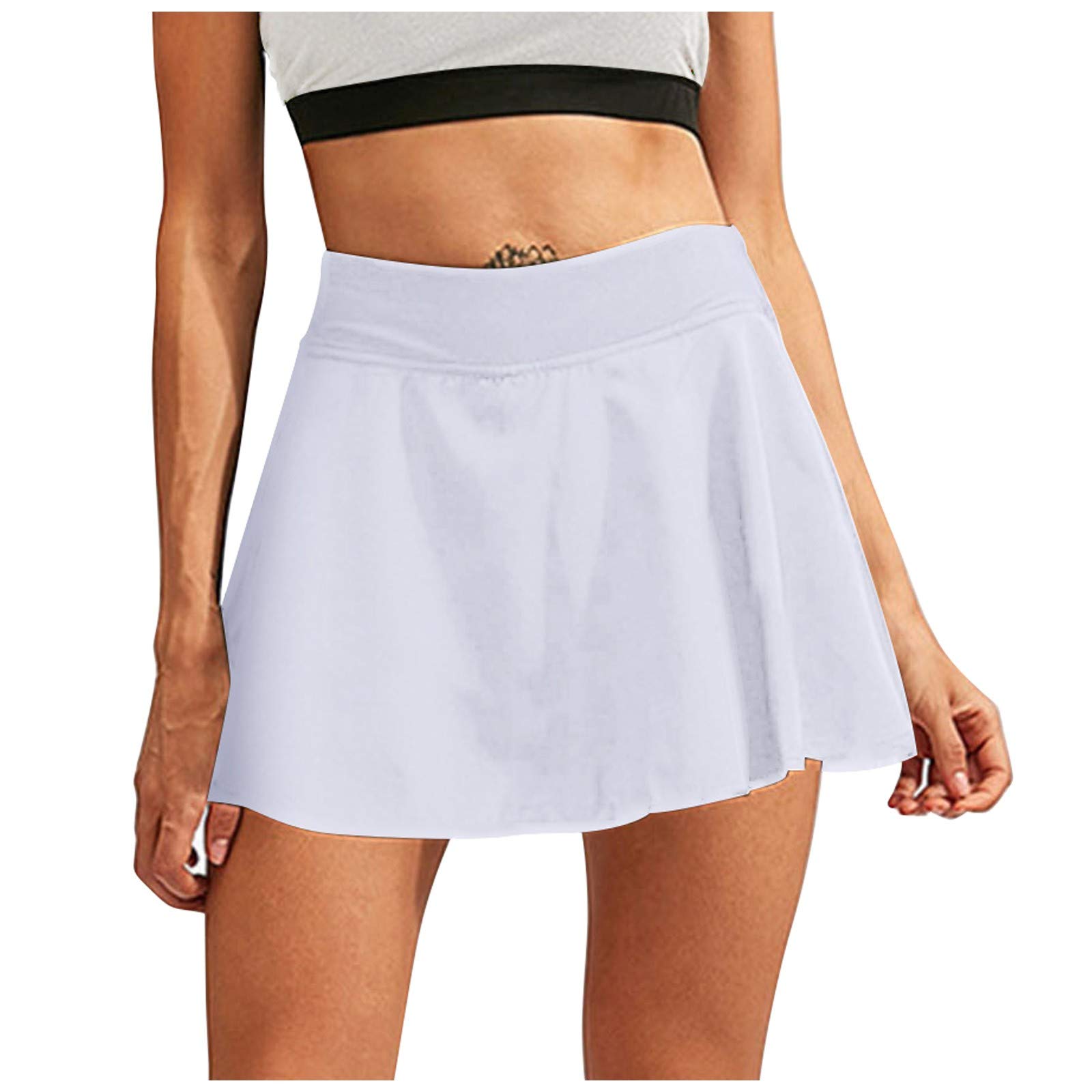 Women's Athletic Mini Skirts with Built-in Shorts - High Waisted Pleated Tennis Skater Skorts for Workout & Casual Wear | Perfect for Gym, Yoga, Running & Summer Outfits