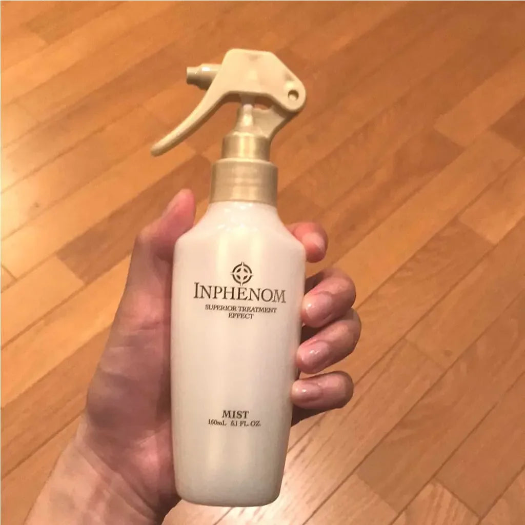 Milbon Inphenom Hair Mist 150ml - Hydrating & Shine Enhancing Hair Spray for Damaged Hair - Perfect for Daily Styling & Salon-Quality Results at Home