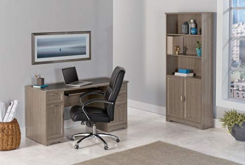 Realspace Magellan 59 Inch Wide Executive Office Desk in Gray - Perfect for Home Office, Study Room & Professional Workspace