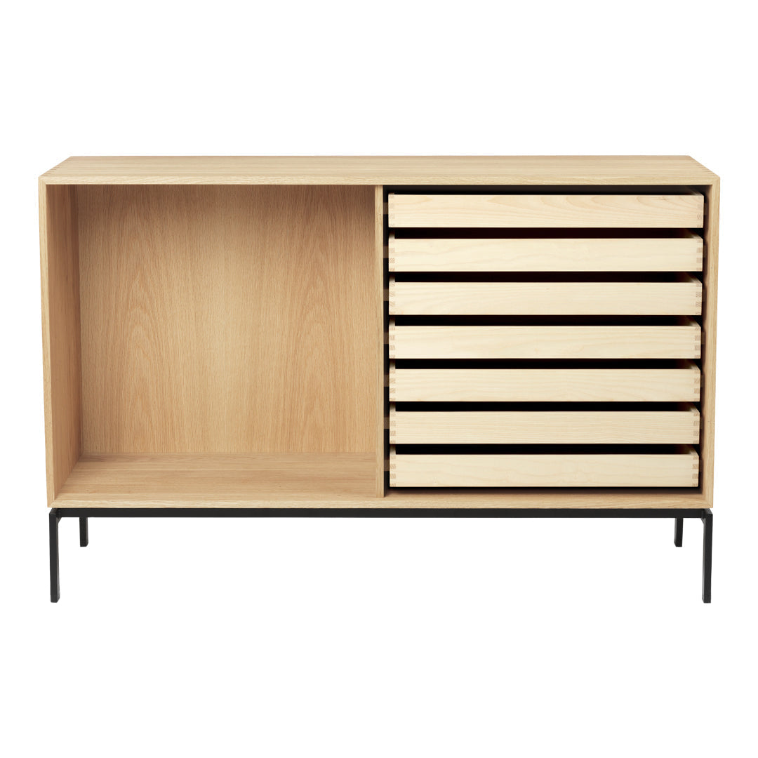 FK632110 Deep Standing Bookcase with 7 Trays - Sturdy Wooden Storage Shelf for Books, Toys & Home Decor - Perfect for Living Room, Office & Kids Room Organization