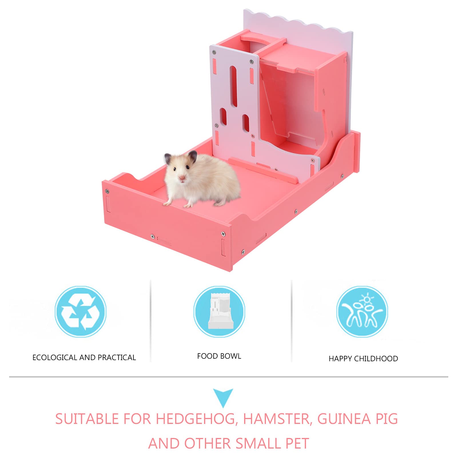 Balacoo 3-in-1 Hamster Food Bowl & Water Dispenser - Hanging Water Bottle, Mini Feeding Bowl for Small Pets - Perfect for Hamsters, Hedgehogs, and Small Dogs - Ideal for Cage Accessories and Eco-Friendly Pet Feeding