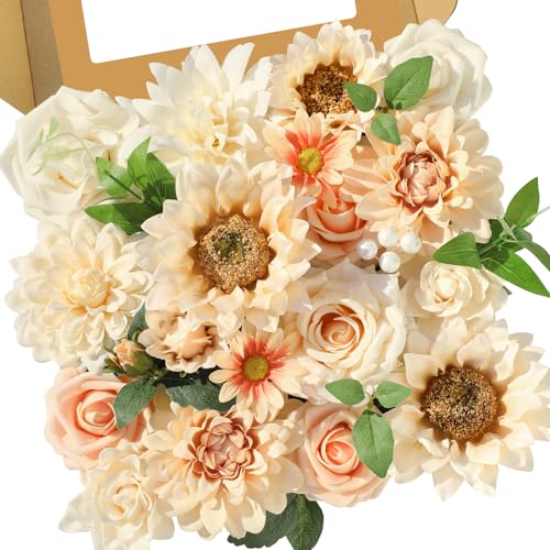 Boho Champagne Sunflower