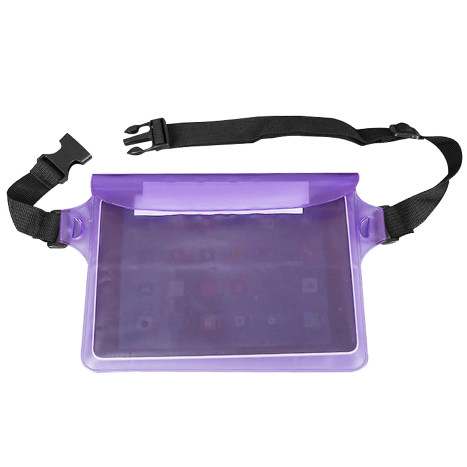 Waterproof PVC Fanny Pack for Swimming & Beach - Sport Waist Bag with Phone Pouch, Hands-Free Travel Bum Bag for Men & Women - Ideal for Running, Hiking, Travel & Water Sports - Purple