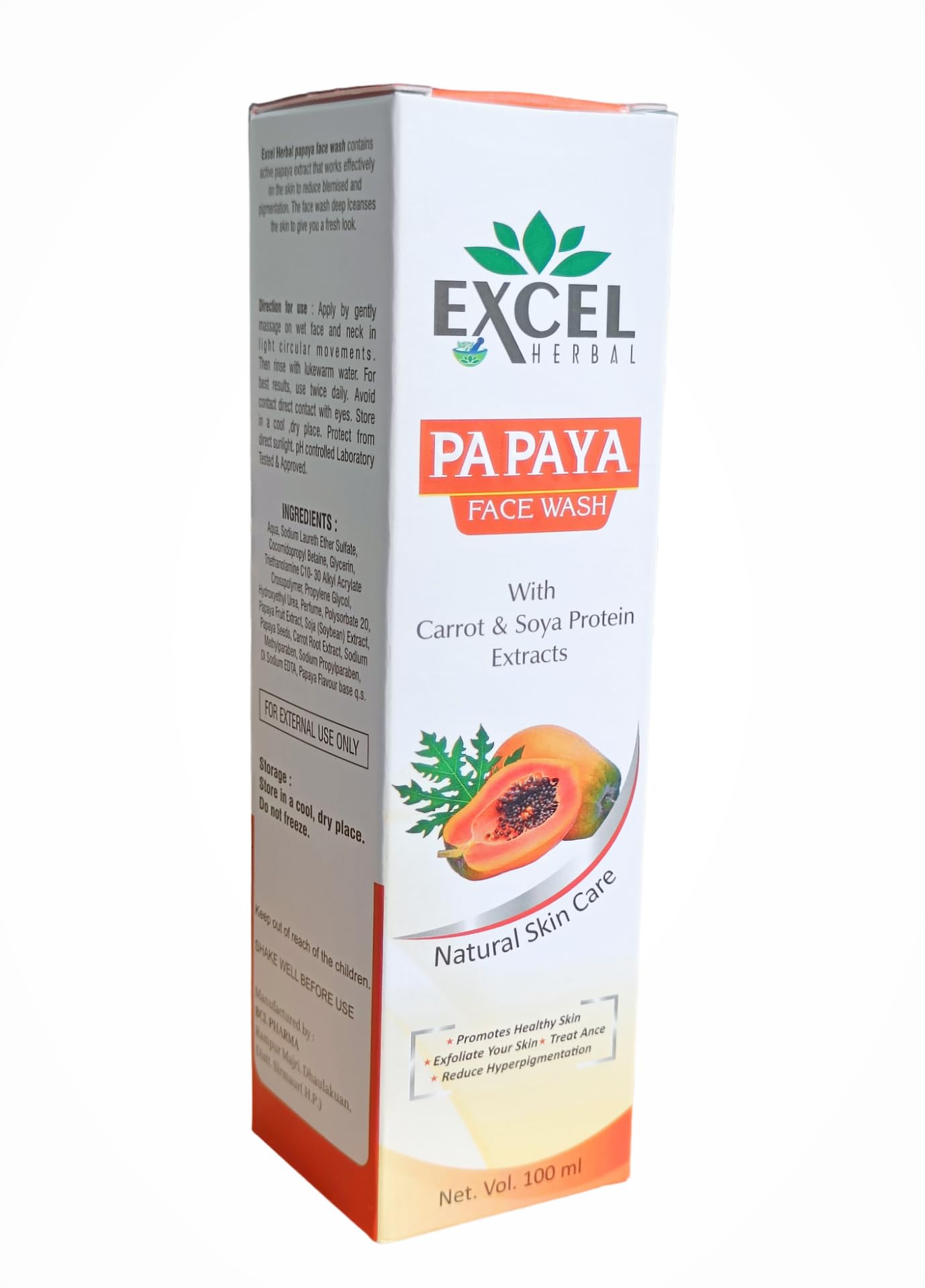 Best Papaya Face Wash for Glowing Skin - Natural & Gentle Cleanser for Acne & Dark Spots - Perfect for Daily Skincare Routine & Sensitive Skin