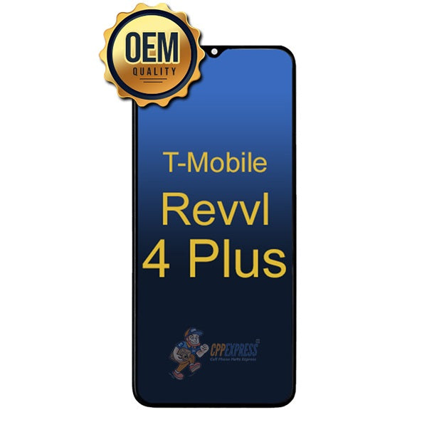 Alcatel T-Mobile Revvl 4 Plus LCD Touch Screen Digitizer Assembly - Black Replacement Part for Smartphone Repair | Perfect for DIY Fixes & Screen Replacement