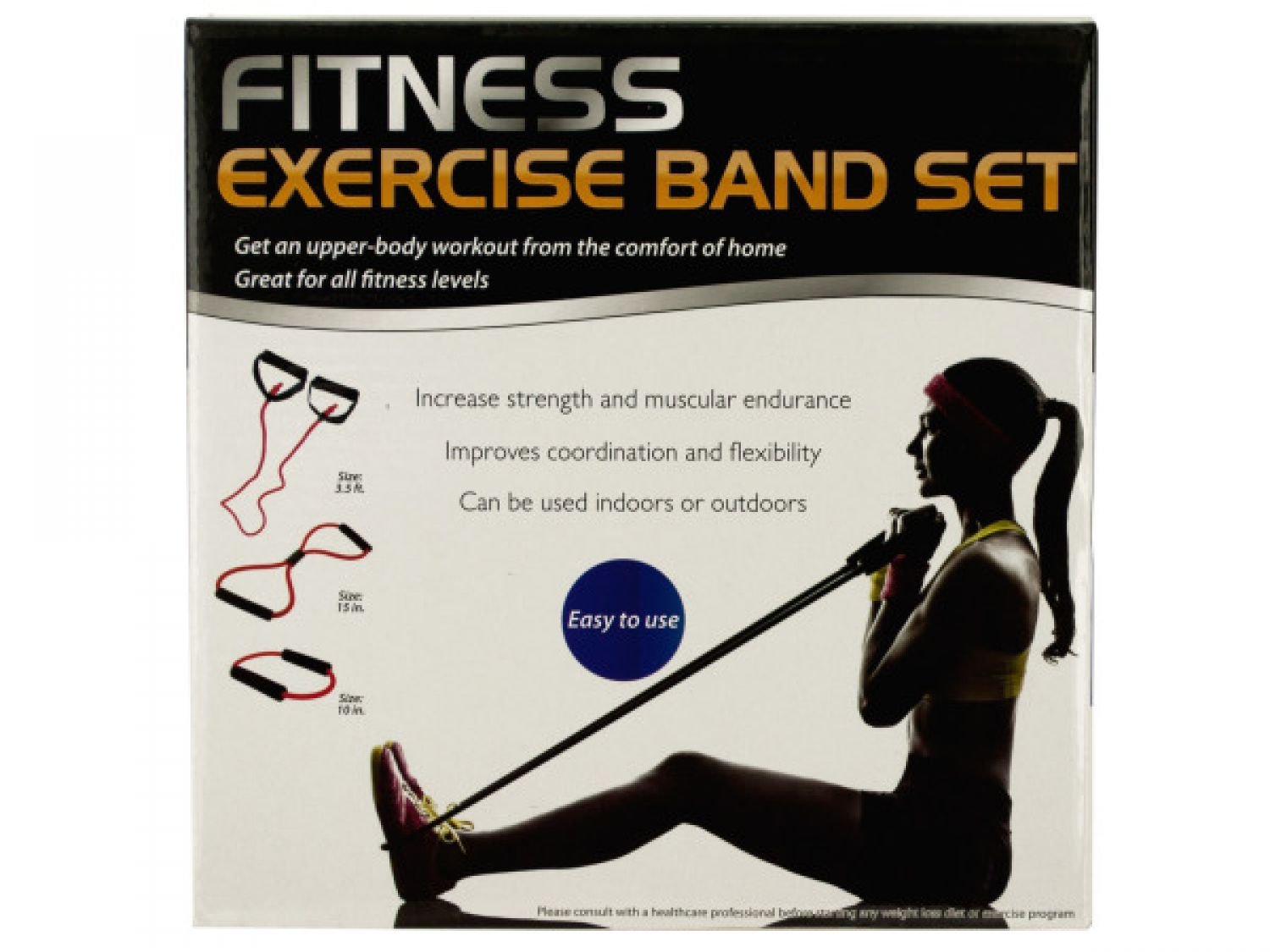 Premium Resistance Bands Set of 2 with Storage Bag - Stretch Exercise Bands for Home Workouts, Yoga, Pilates & Physical Therapy - Fitness Equipment for Strength Training & Muscle Recovery