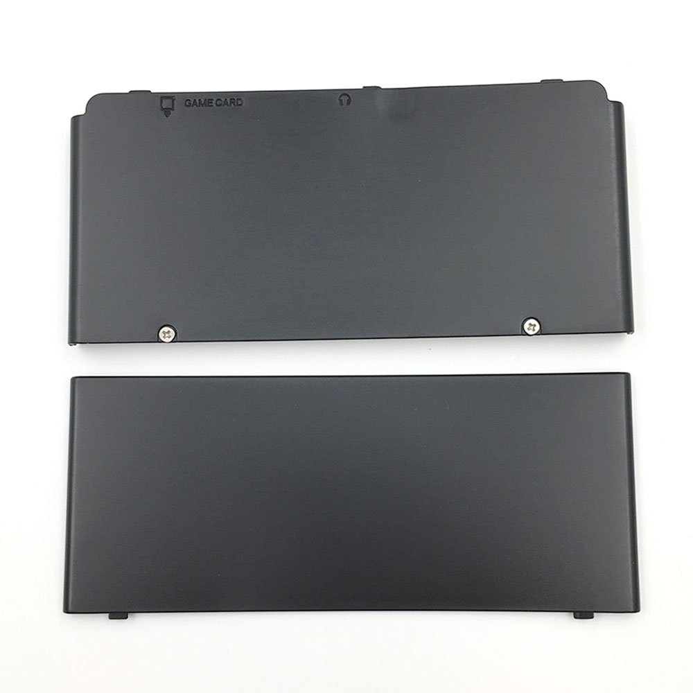 New 3DS XL Faceplate Cover - Upper & Back Shell Case Replacement (Black) | Compatible with Nintendo 3DS XL Gaming Console | Perfect for Protection & Customization