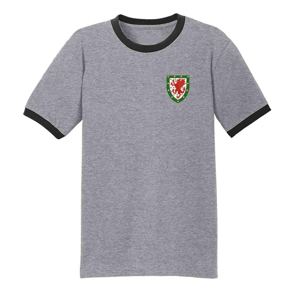 Wales Soccer Retro National Team Graphic Tee for Men - Vintage Football Jersey Style T-Shirt - Perfect for Match Days, Fan Events & Casual Wear