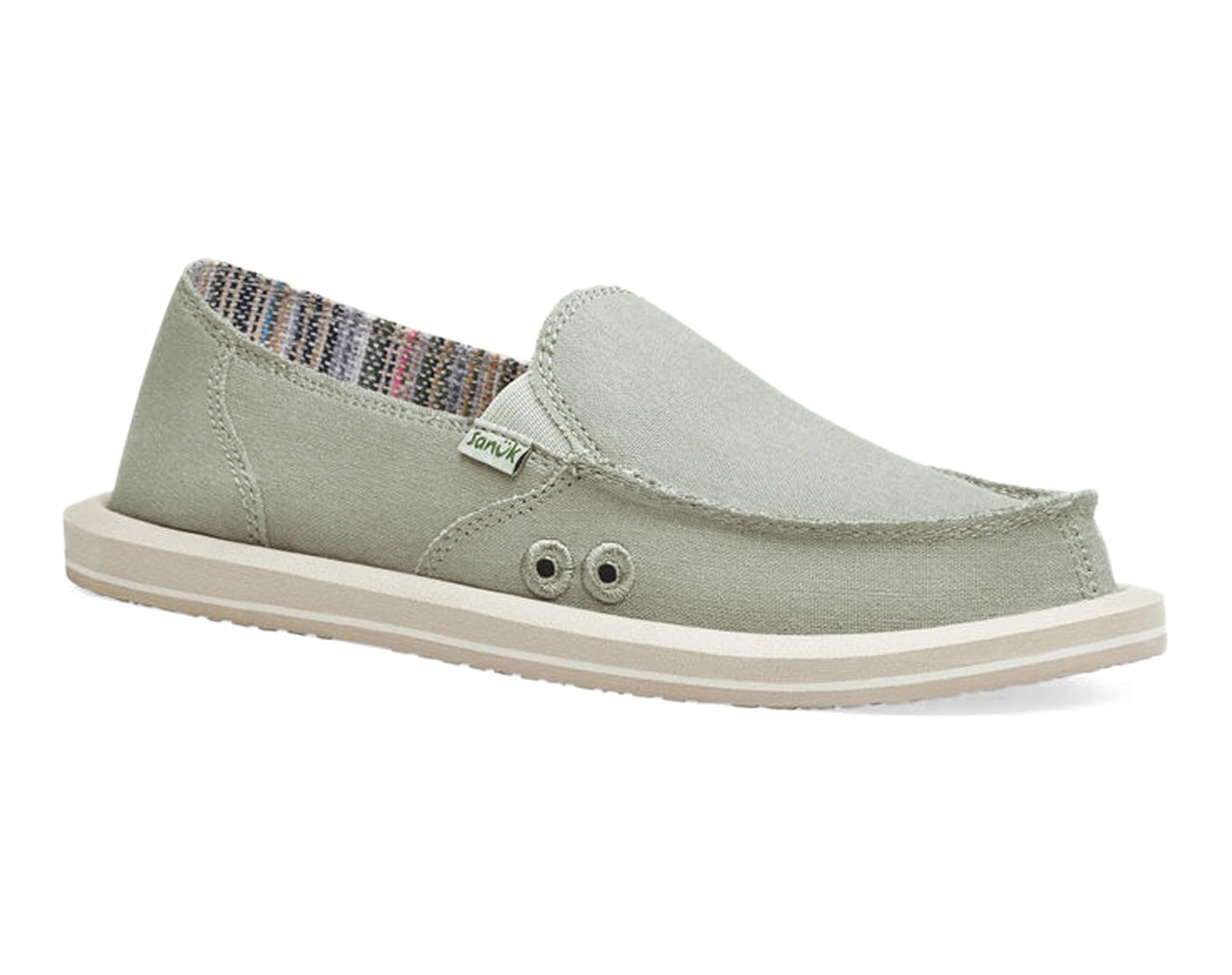 Sanuk Women's Donna Hemp Loafers - Comfortable Slip-On Shoes with Memory Foam Footbed | Casual Walking Shoes for Women | Perfect for Work, Travel & Everyday Wear