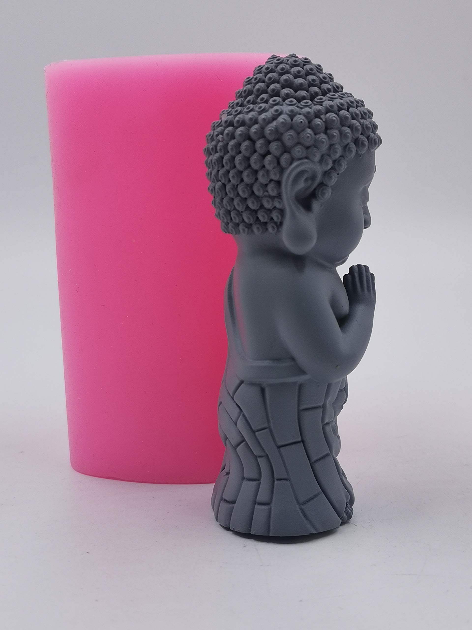 Premium Bronze Buddha Silicone Mold for Candles, Resin Crafts, Gypsum & Concrete Statues - DIY Candle Making, Home Decor & Meditation Space Accessories
