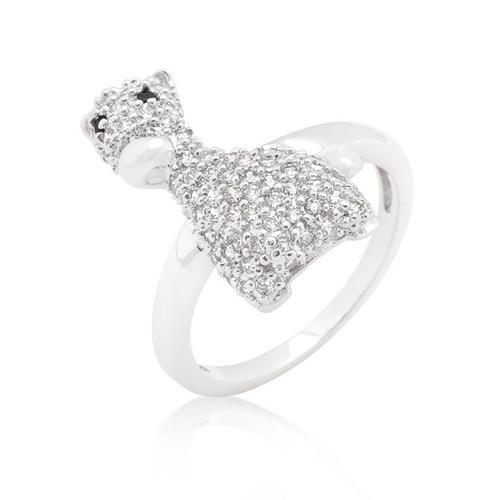 Elegant Cubic Zirconia Giraffe Animal Jewelry Ring for Women - Perfect Gift for Birthday, Anniversary & Fashion Accessories