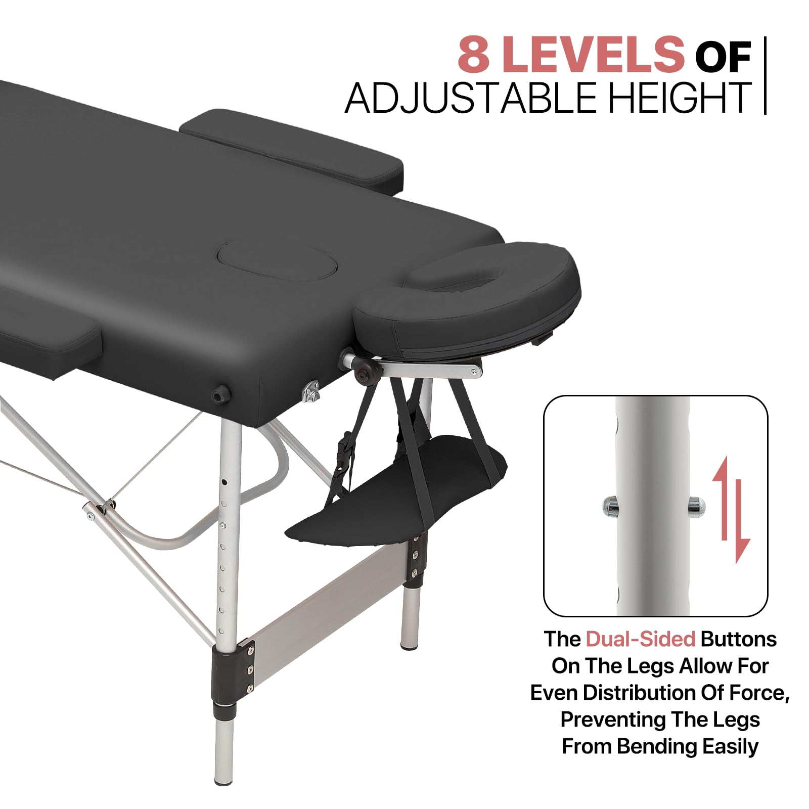 Premium 2-Fold Portable Massage Table 82