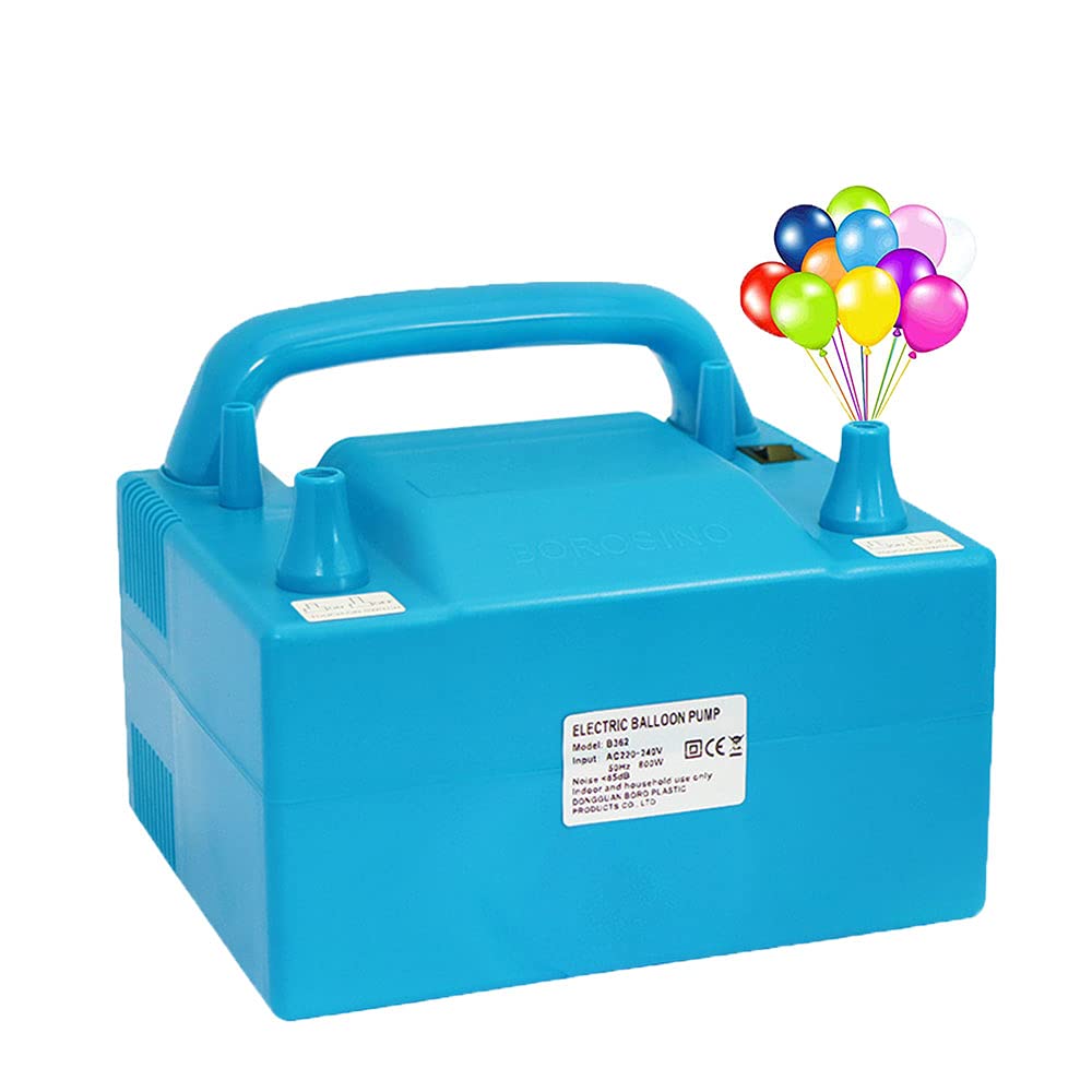 800W Dual Nozzle Electric Balloon Blower Pump - 110V/220V Fast Inflation for Parties, Birthdays, Weddings & Events | Portable Air Pump for Balloon Decorations, Arch Backdrops & Party Supplies