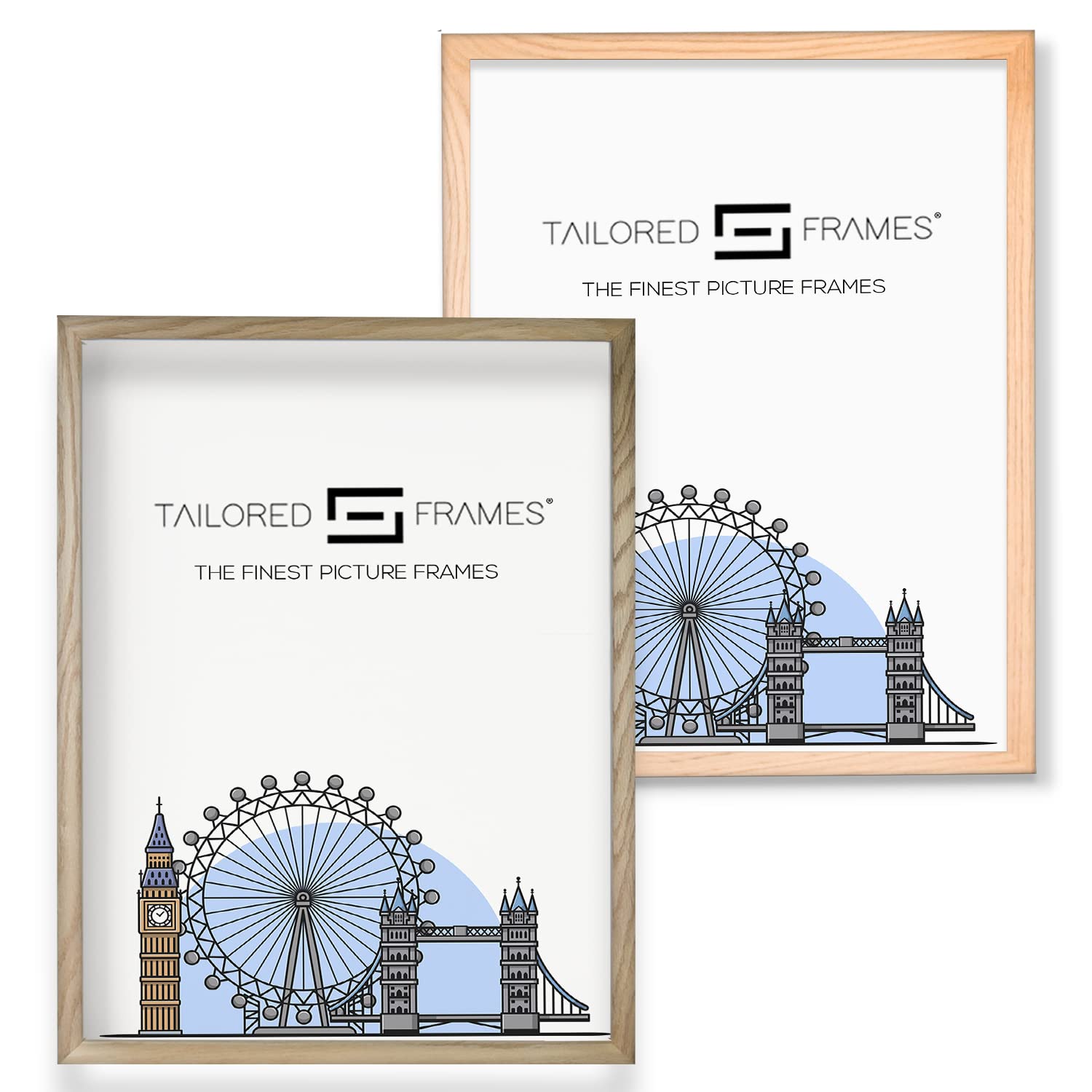 Solid Oak Wood Picture Frame 10x8