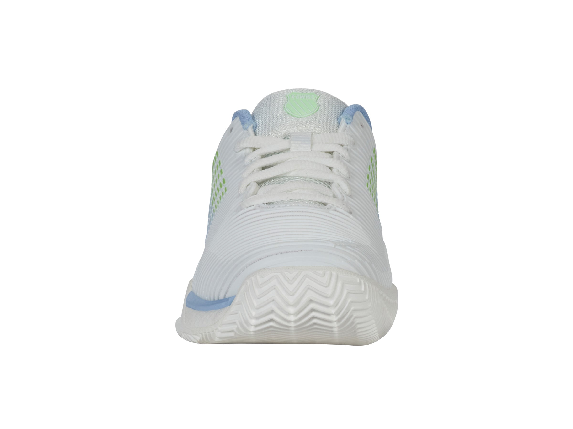 Hypercourt Express 2 Clay Tennis Shoes for Men - 96614 126 M | Lucent White/Dutch Canal/Paradise Green | Perfect for Clay Courts & Casual Wear