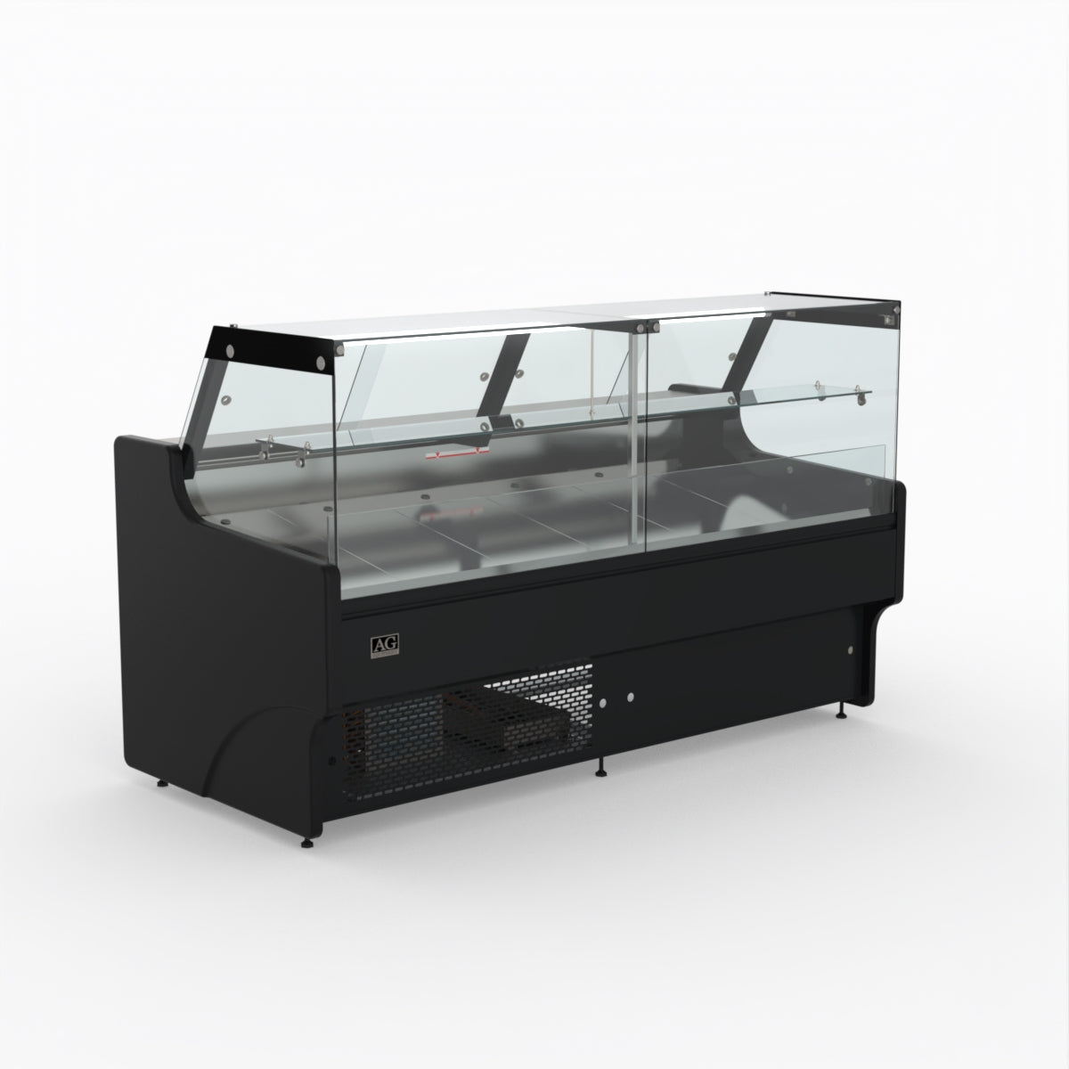 2 Meter AG Deli Showcase Glass Display Case - Perfect for Supermarkets, Delis & Bakeries to Showcase Fresh Food & Pastries