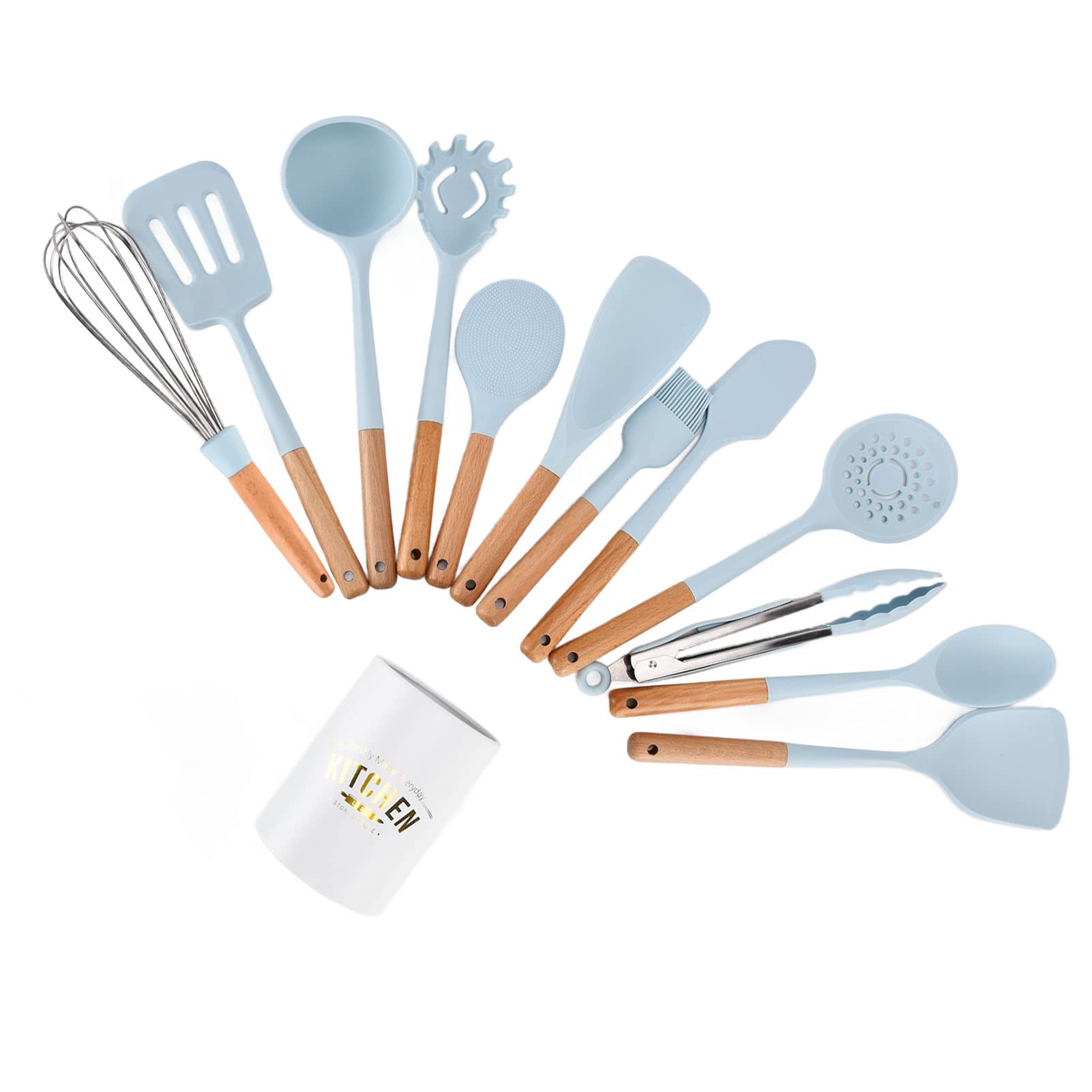Premium Silicone Kitchen Utensil Set - Heat Resistant, Food Grade, Non-Slip Cooking Spatula for Baking, Frying & Mixing - Perfect for Restaurants, Home Kitchens & Professional Chefs