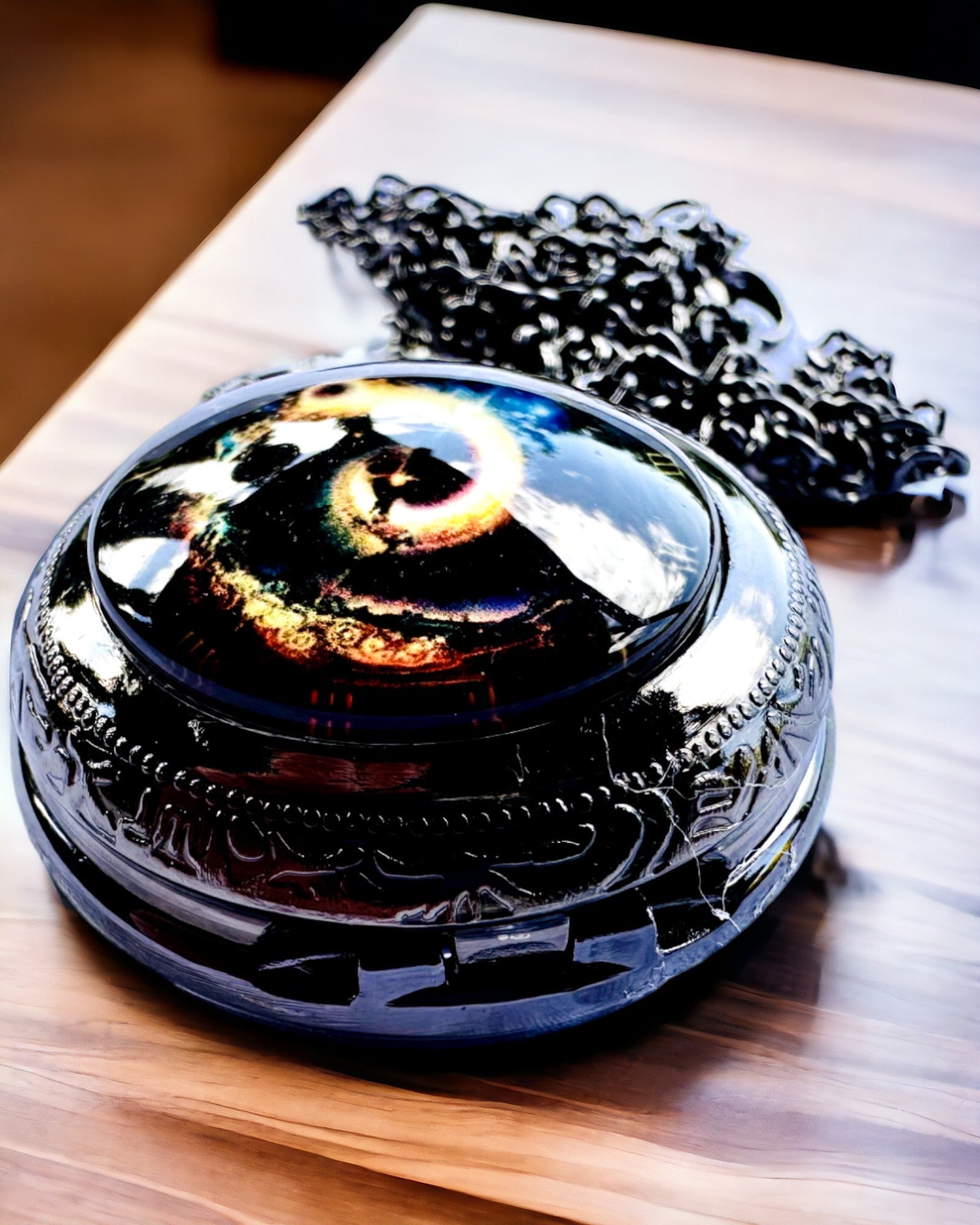 Personalized Engraved Galactic Eye Pocket Watch - Vintage Style Gift for Men & Women - Perfect for Weddings, Anniversaries & Special Occasions
