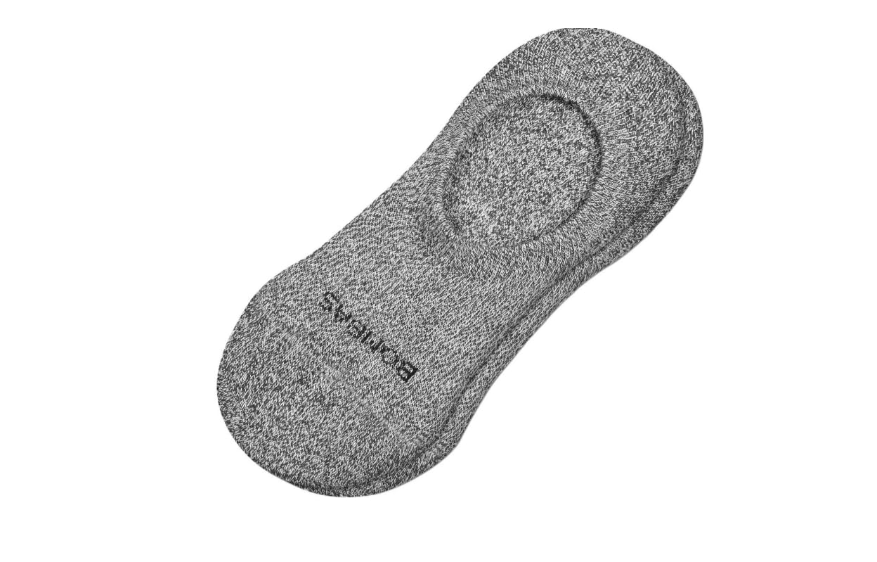 Bombas Women's Originals Ankle Socks - Medium Size, Black & Grey - Comfortable Everyday Socks for Workout, Running, Yoga & Casual Wear