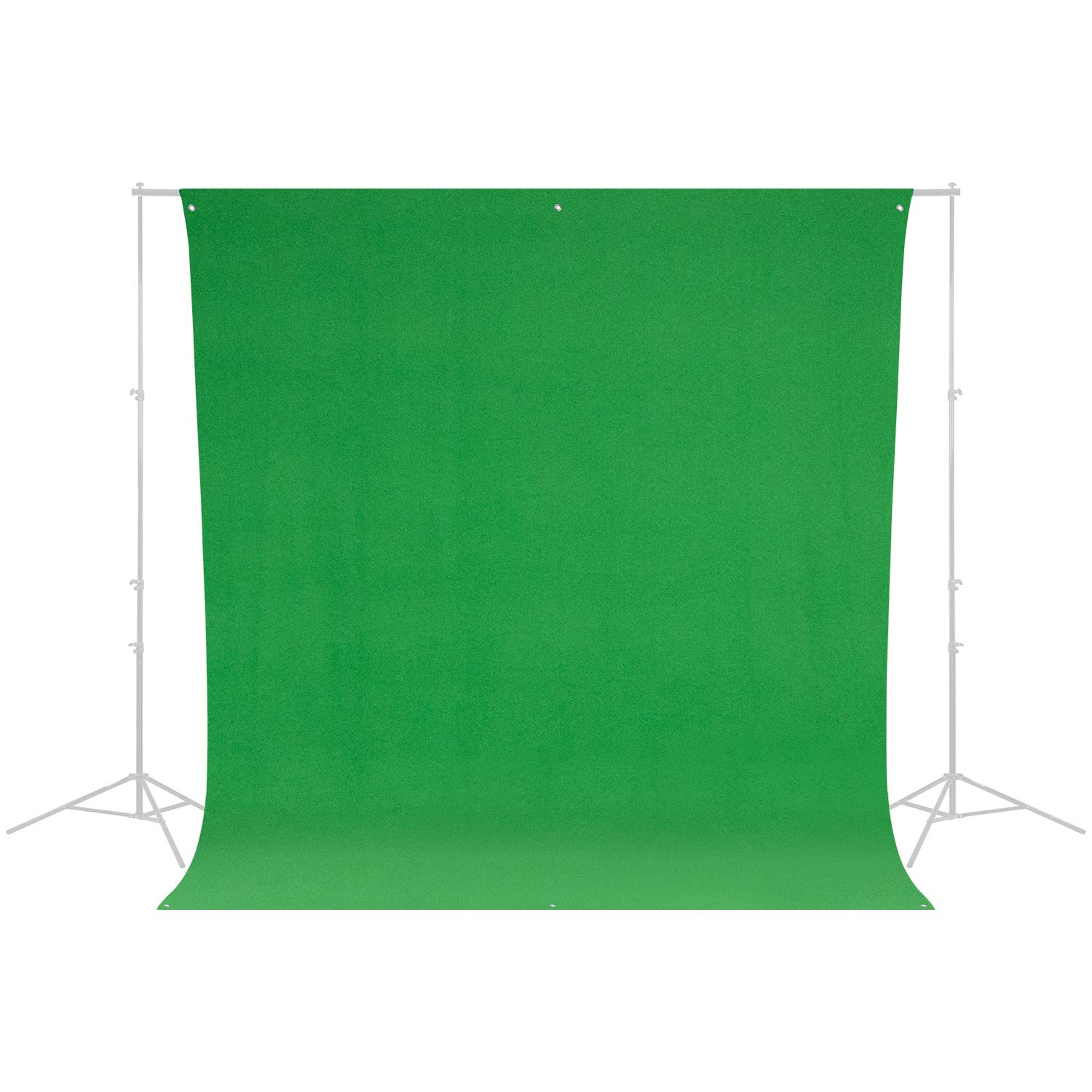 Westcott Wrinkle-Resistant 9' x 10' (2.75 x 3.05m) Chroma Key Green Photography Backdrop - Portable Travel-Friendly for Photo Shoots, Group Portraits & Photo Booths - Perfect for Studio, Events and YouTube Videos