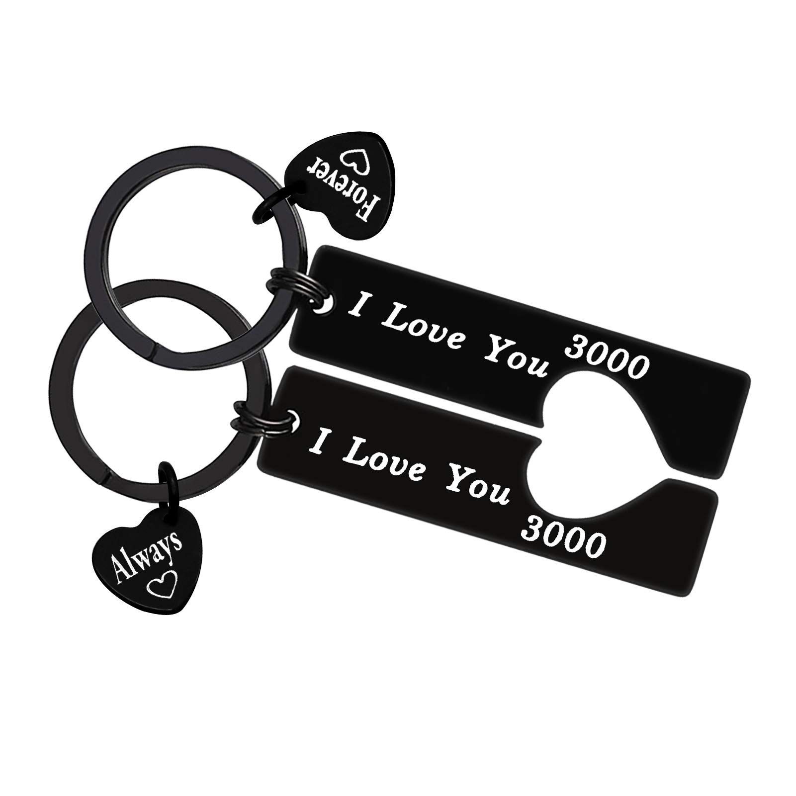 I Love You 3000 Keychain - Romantic Valentine's Day Gift for Boyfriend, Girlfriend, Husband or Wife - Perfect Couples Gift for Christmas, Birthday & Anniversary - Cute Love Token for Everyday Carry & Special Moments