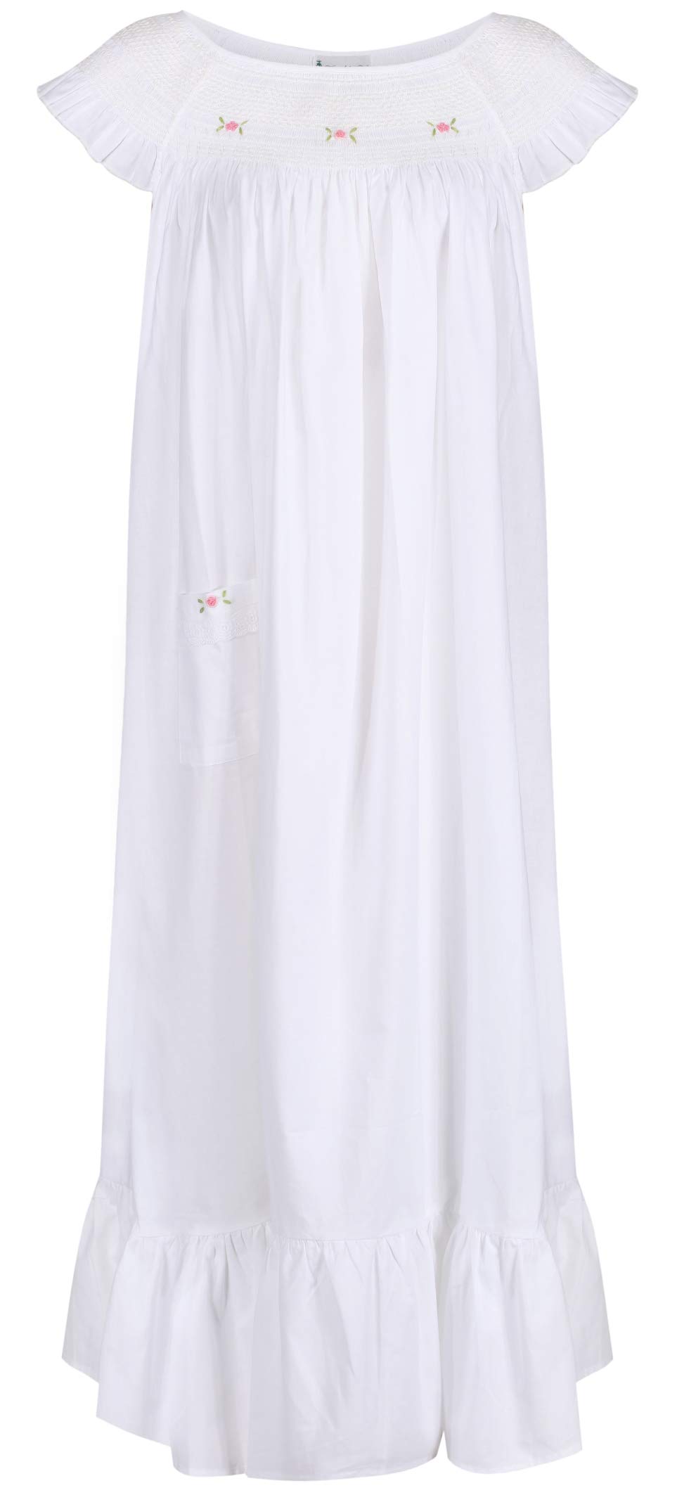 Best Cotton Nightgown for Women - Sleeveless 100% Cotton Sleepwear | Soft & Breathable Summer Nightgown for Comfortable Sleep & Lounge Wear