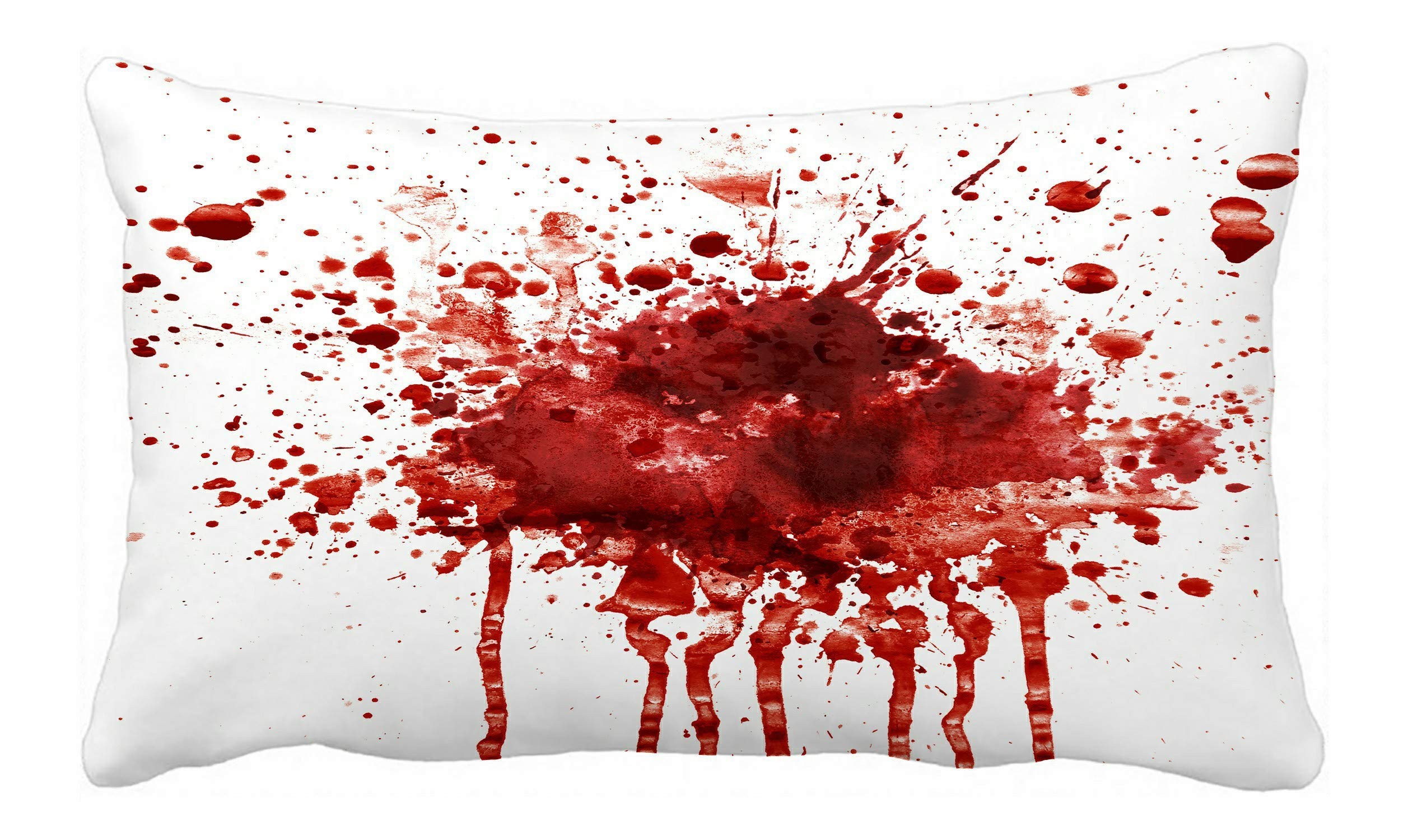 Blood Splatter Pillow Cover Set 20x30 Inch for Horror Decor