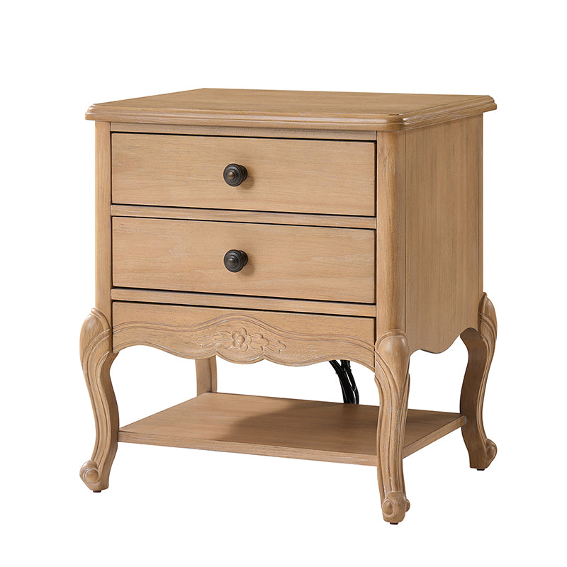 Nina Modern Nightstand with Hidden Drawer - Fully Assembled Bedside Table for Bedroom, Living Room & Office - Traditional Exquisite Design (Optional Types Available)