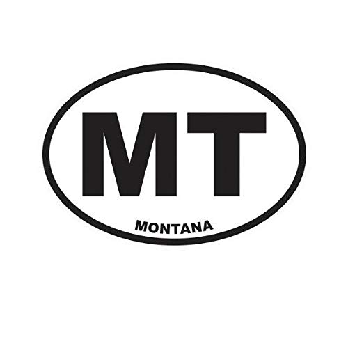 EW Designs Montana State Oval Vinyl Sticker Decal - 5