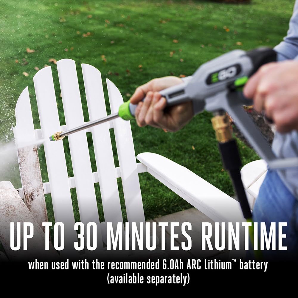 EGO POWER+ HPW2100 Electric Pressure Washer - 2100 PSI High-Pressure Cleaner for Home, Driveway, Deck & Patio Cleaning (Battery & Charger Sold Separately)