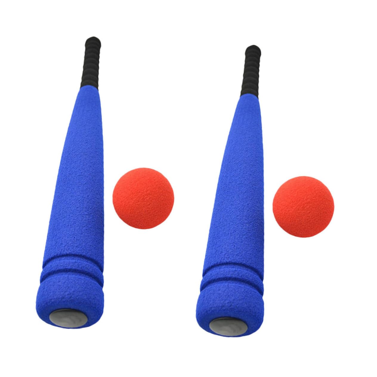 TOYANDONA 4 Pack Soft Sponge Baseball Bat Set for Kids - Safe Outdoor Training Toy for Toddlers & Teens - Lightweight Foam Practice Balls for Backyard Games, School PE Class & Family Sports Activities