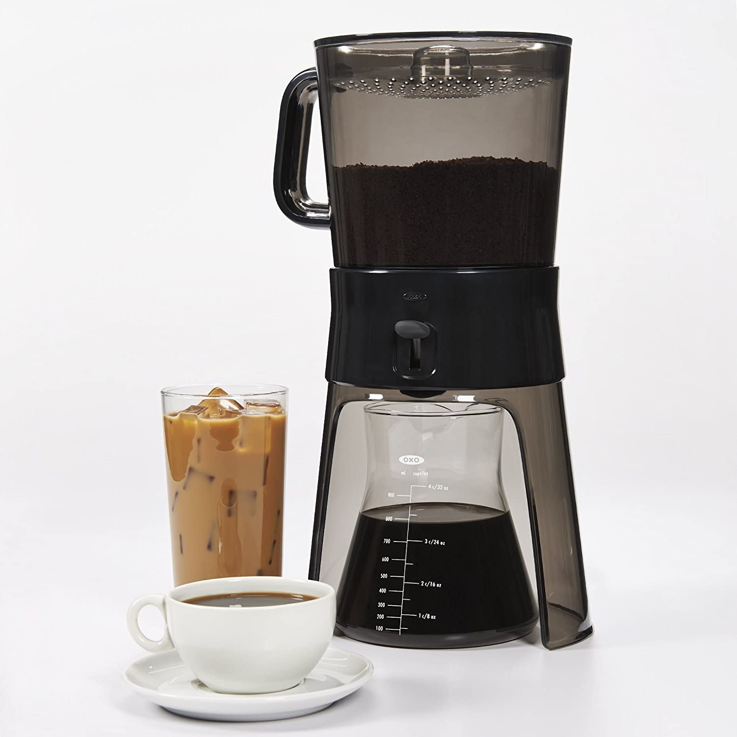 OXO Good Grips 32oz Cold Brew Coffee Maker with 50 Paper Filters - Iced Coffee Maker for Home, Office & Outdoor Use