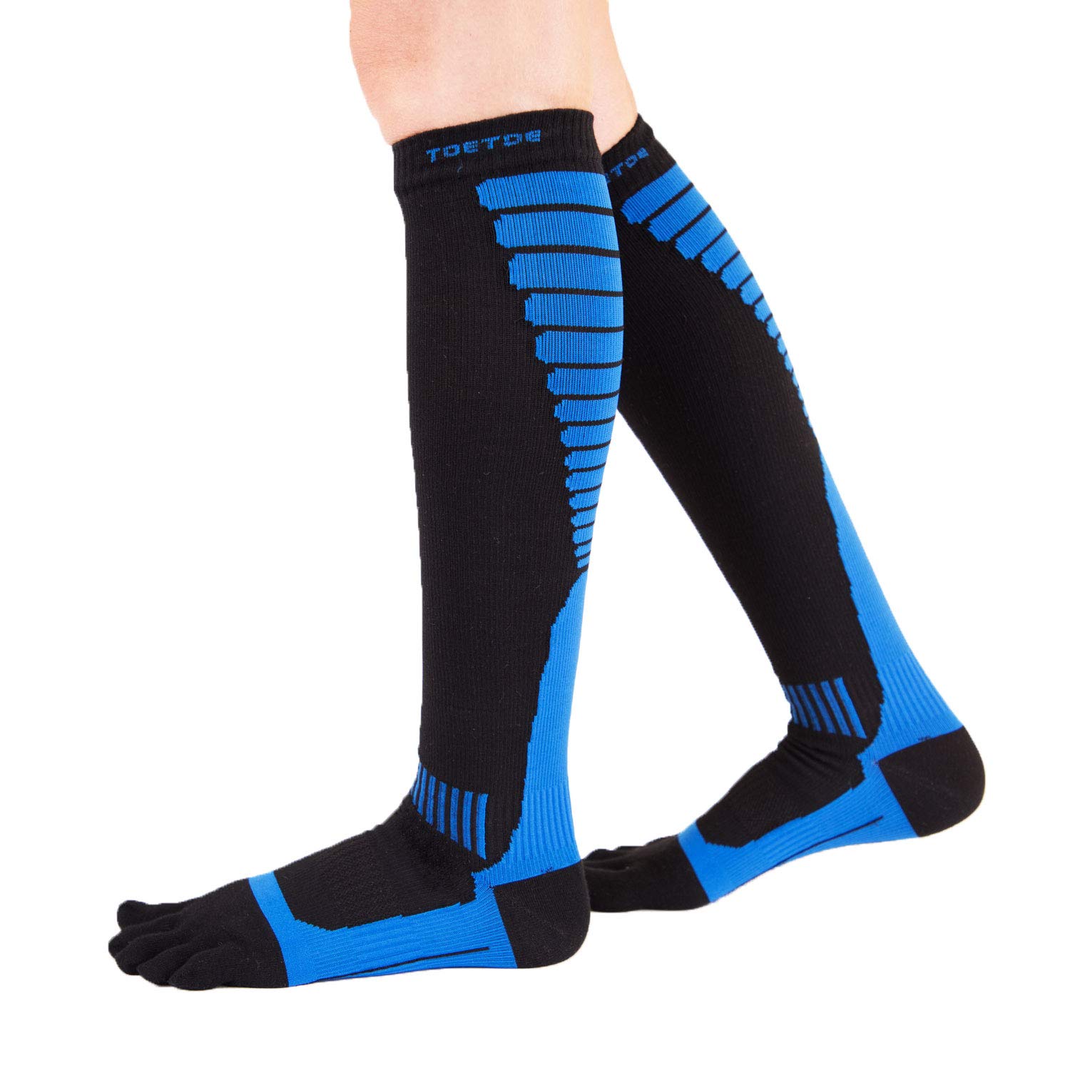 Breathable CoolMax Compression Knee-High Socks for Men & Women - Athletic Performance & Recovery - Ideal for Running, Hiking & Sports Activities