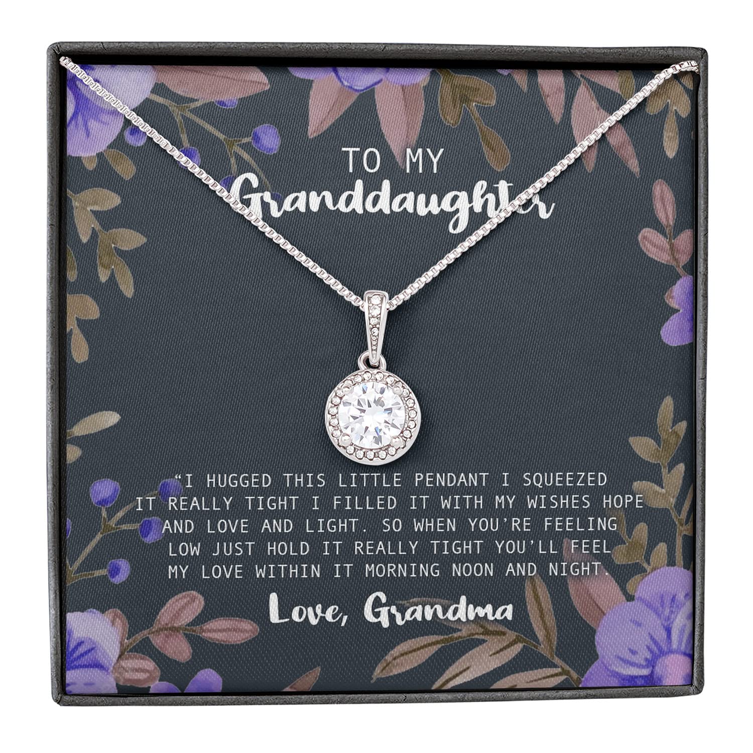 Granddaughter Necklace - Jewelry Keepsake Gift from Grandma for Birthday, Graduation, Wedding | Sentimental Gift for Adult & Teen Granddaughters on Valentine's Day, Mother's Day, Christmas | Perfect for Special Occasions & Heartfelt Moments